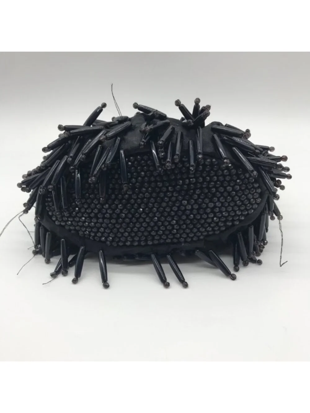 Unbranded Black Beaded Fringe Handbag - Picture 5 of 10